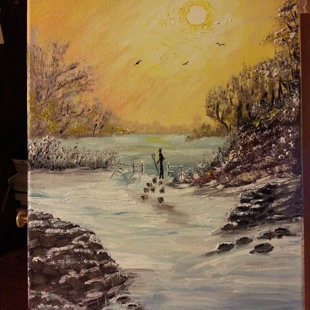 "Tas Kungs ir mans gans" (Canva 30x40)