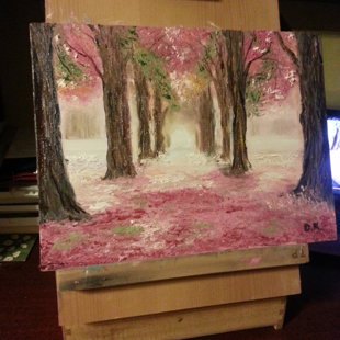 "Rozā dārzs" (30x40)