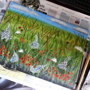 "Pļava" (30x40)