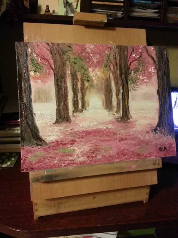 "Rozā dārzs" (30x40)