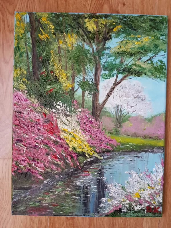 "Vasaras dārzā" (Canva 30x40)