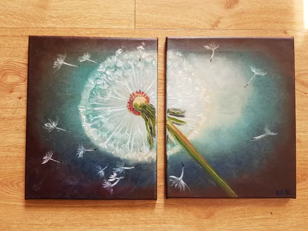 "Palaid vējā domu savu" (Canva 20x30 2gb)