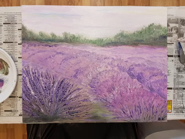 "Lavandu lauks" (40x50)