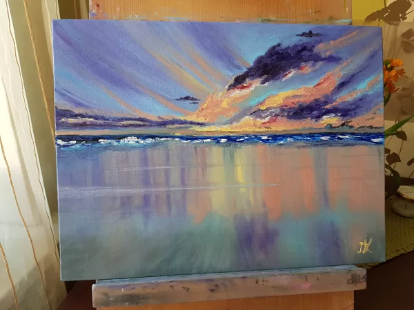 "Vakara noskaņā" (30x40) 