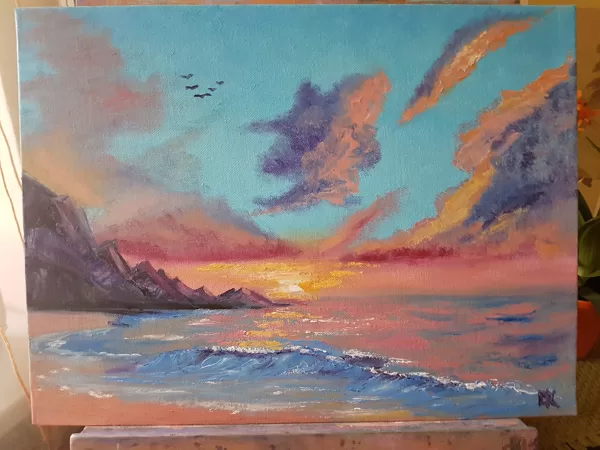 "Beigas ir tikai sākums!" (30x40) - Eur40, Pieejama