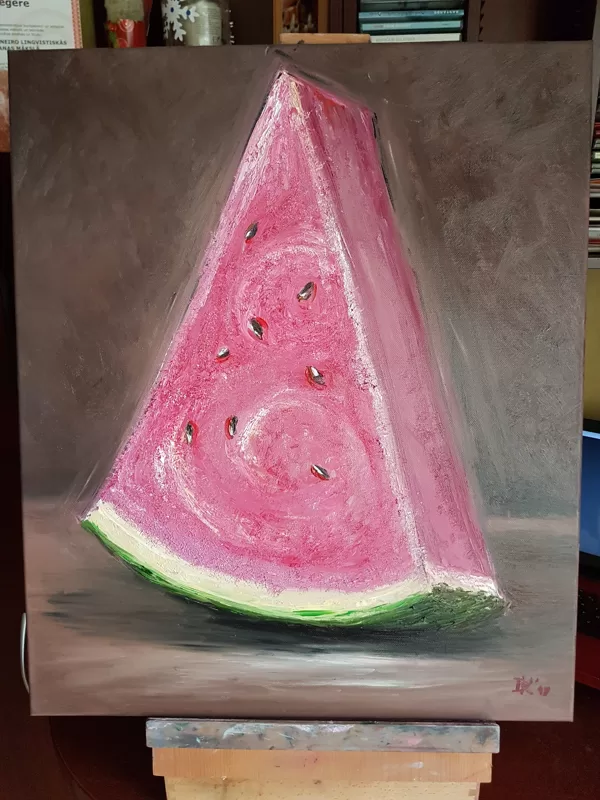 "Arbūzs" (Canva 50x60) - Eur 50, Pieejama