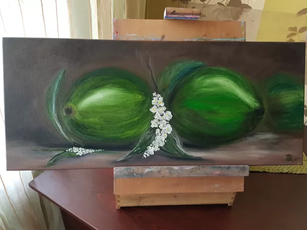 "Auglīši" (Canva 30x70)